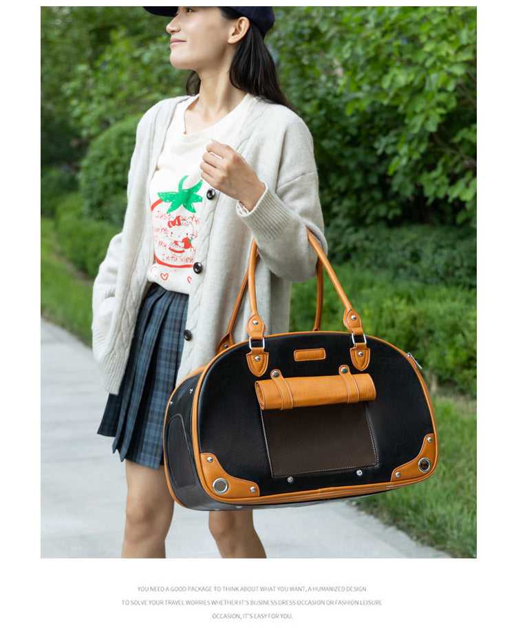 Stylish Pet Carrier Bag for Travel and Outdoors