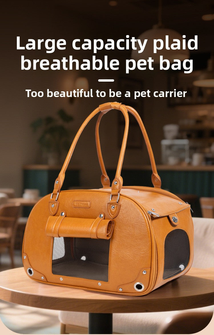 Stylish Pet Carrier Bag for Travel and Outdoors