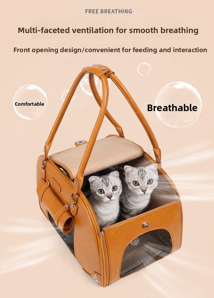 Stylish Pet Carrier Bag for Travel and Outdoors