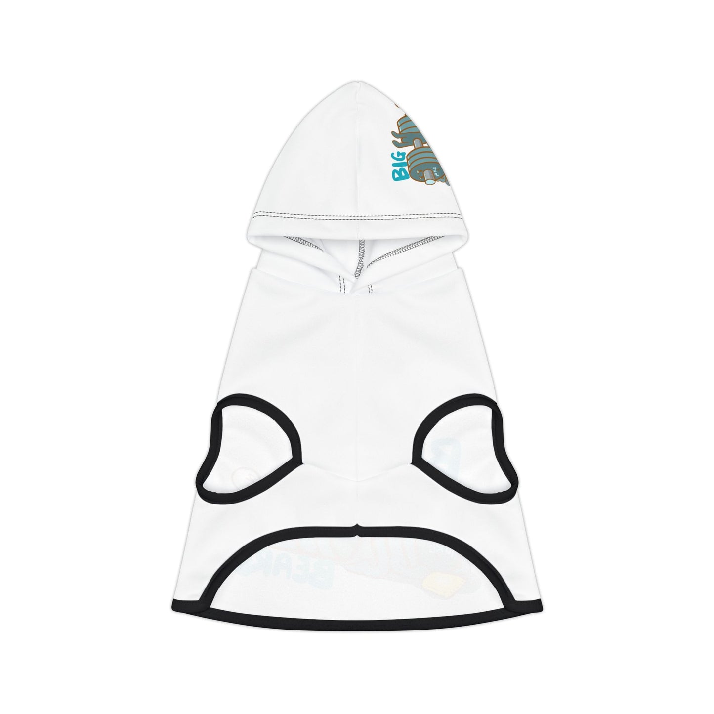 Cute Barbell Cartoon Pet Hoodie — 'Cutie Bar Bell' Design