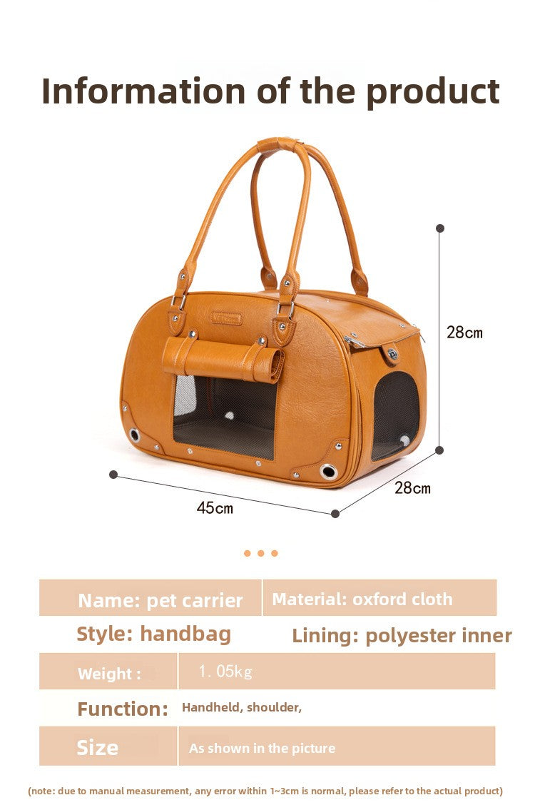 Stylish Pet Carrier Bag for Travel and Outdoors
