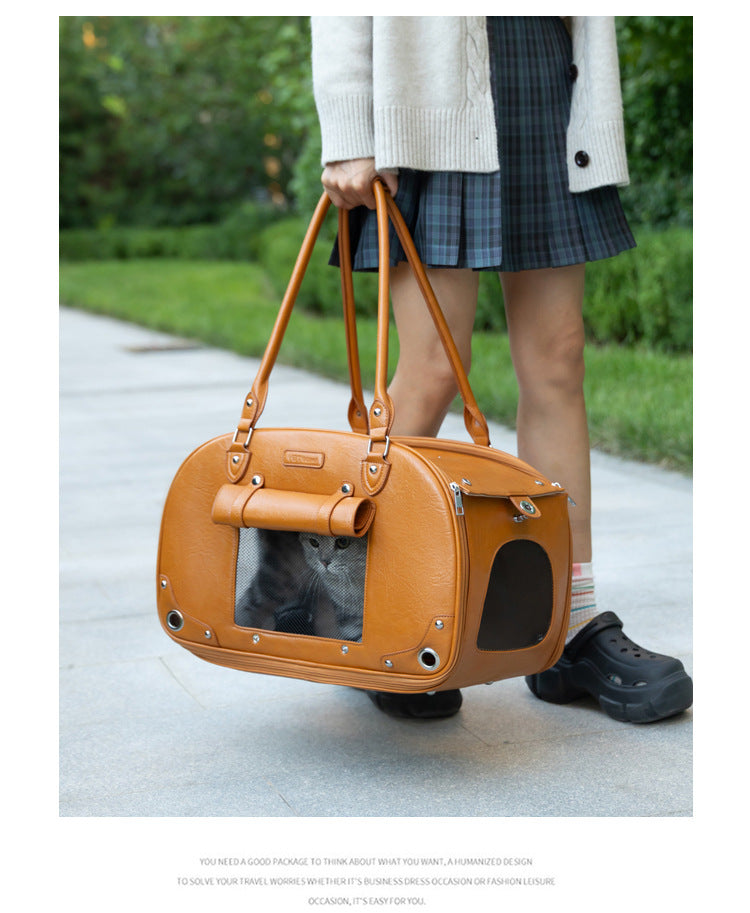 Stylish Pet Carrier Bag for Travel and Outdoors