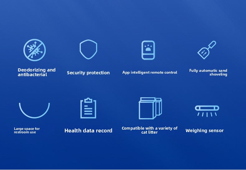 Fully Automatic Cat Litter Box Large Space Intelligent Litter Scooper Fully Enclosed Deodorizing Sterilizing Cat Toilet