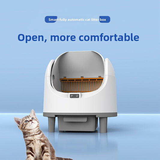 Fully Automatic Cat Litter Box Large Space Intelligent Litter Scooper Fully Enclosed Deodorizing Sterilizing Cat Toilet