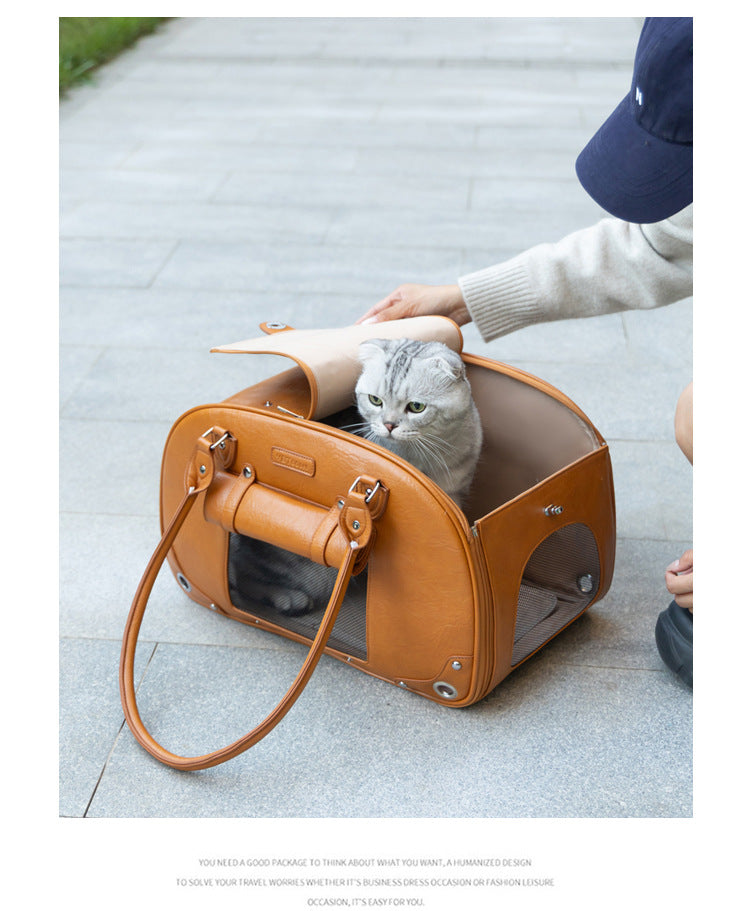 Stylish Pet Carrier Bag for Travel and Outdoors