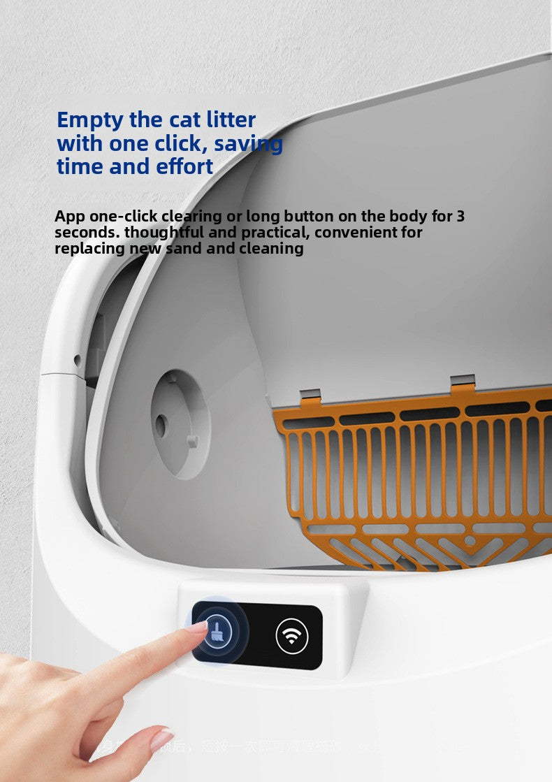 Fully Automatic Cat Litter Box Large Space Intelligent Litter Scooper Fully Enclosed Deodorizing Sterilizing Cat Toilet