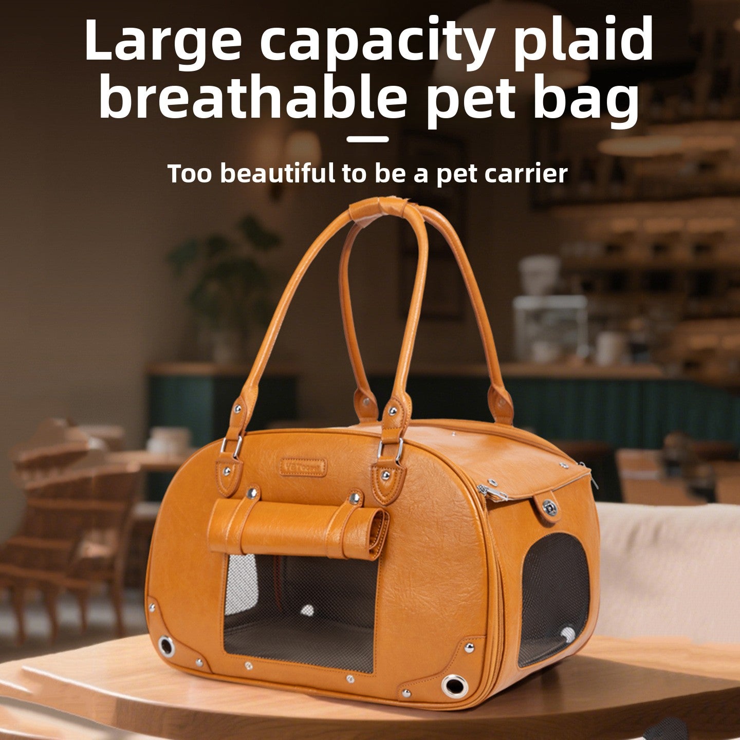 Stylish Pet Carrier Bag for Travel and Outdoors