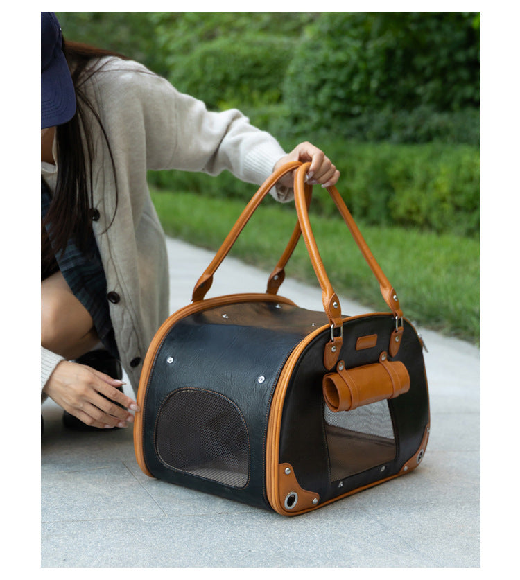 Stylish Pet Carrier Bag for Travel and Outdoors