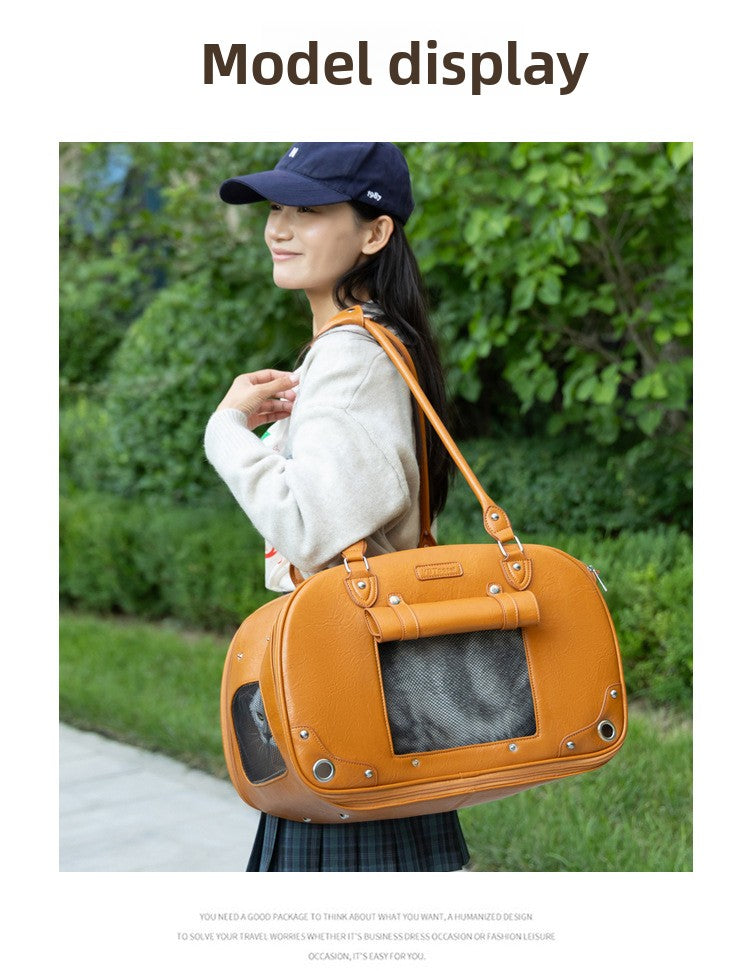 Stylish Pet Carrier Bag for Travel and Outdoors