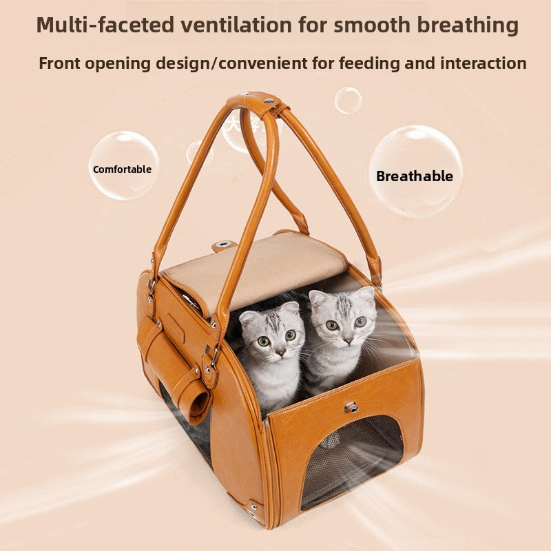 Stylish Pet Carrier Bag for Travel and Outdoors
